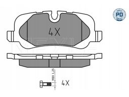 025 241 9217/Pd Klocek Hamulcowy Kpl. Tył , Pasuje Do: Land Rover