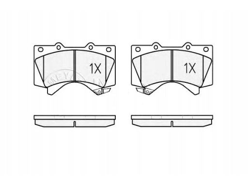 025 243 8618/W Klocek Hamulcowy Kpl. Przód (Z Podkładką Wytłumiającą),