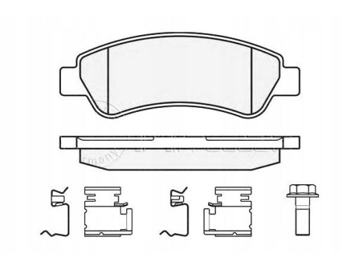 025 244 6519 Klocek Hamulcowy Kpl. Tył , Pasuje Do: Citroen Jumper Ii,