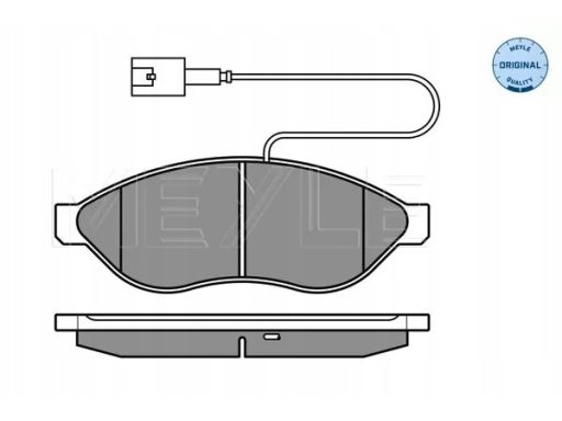 025 244 6819/W2 Klocek Hamulcowy Kpl. Przód (Z Podkładką Wytłumiającą)