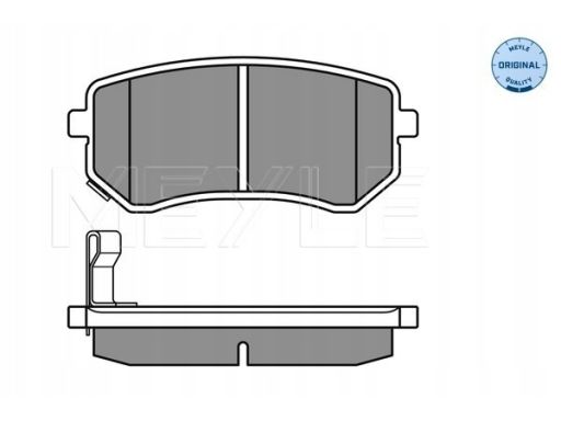 025 242 7614/W Klocek Hamulcowy Kpl. Tył (Z Podkładką Wytłumiającą),