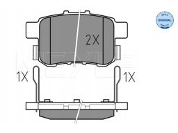 025 244 3514/W Klocek Hamulcowy Kpl. Tył , Pasuje Do: Honda Accord Ix,