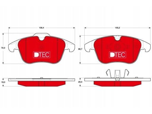 Klocek Hamulcowy Kpl. Gdb1683Dte