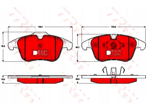 Klocek Hamulcowy Kpl. Gdb1683Dte