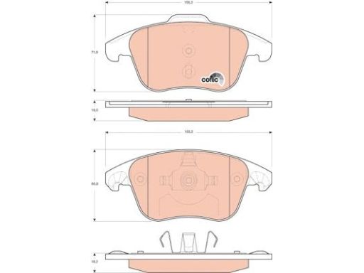 Klocek Hamulcowy Kpl. Gdb1691