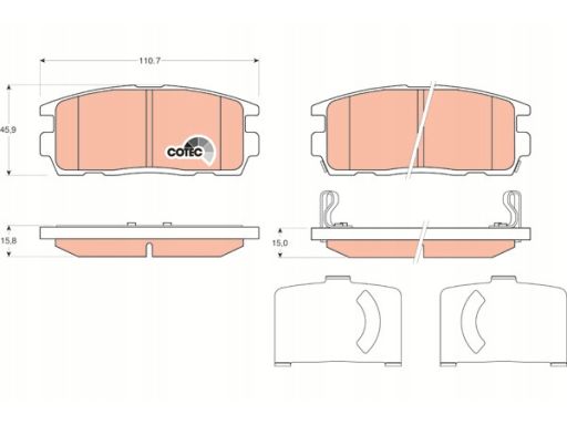 Klocek Hamulcowy Kpl. Gdb1716