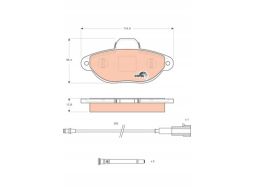 Klocek Hamulcowy Kpl. Gdb1745