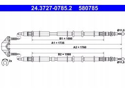 Linka Hamulca Postojowego 24.3727-0785.2
