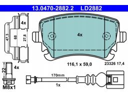 Klocek Hamulcowy Kpl. 13.0470-2646.2