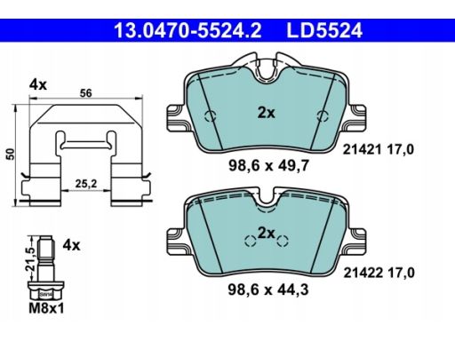 Klocek Hamulcowy Kpl. 13.0470-5524.2