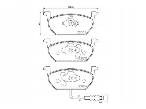 Klocek Hamulcowy Kpl. 2203501