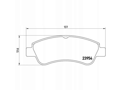 Klocek Hamulcowy Kpl. P 61 066X