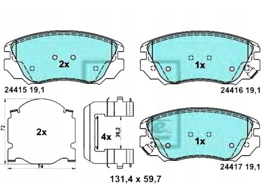Klocek Hamulcowy Kpl. 13.0470-5611.2