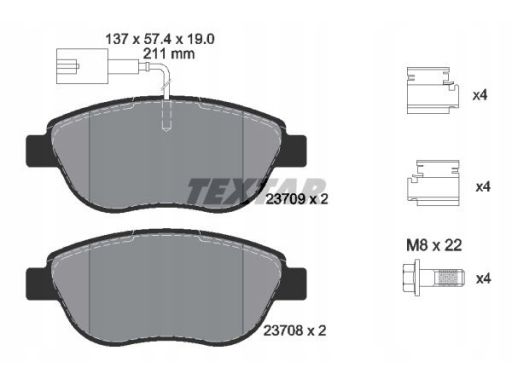 Klocek Hamulcowy Kpl. 2370901