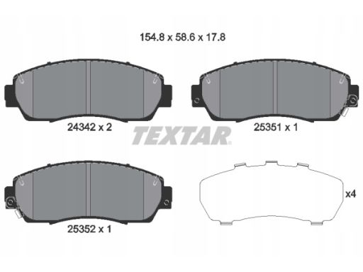 Klocek Hamulcowy Kpl. 2434201