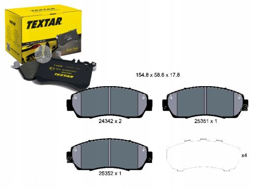 Klocek Hamulcowy Kpl. 2434201