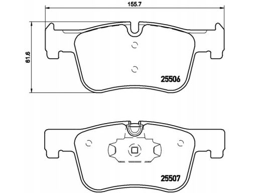 Klocek Hamulcowy Kpl. P 06 070X
