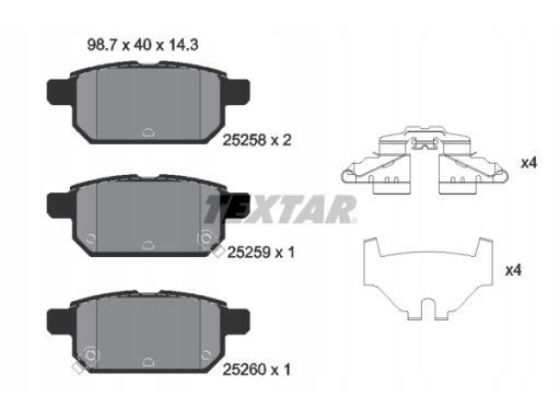 Klocek Hamulcowy Kpl. 2525801