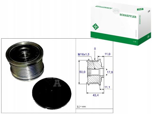 Sprzęgło Jednokierunkowe Alternatora 535 0108 10