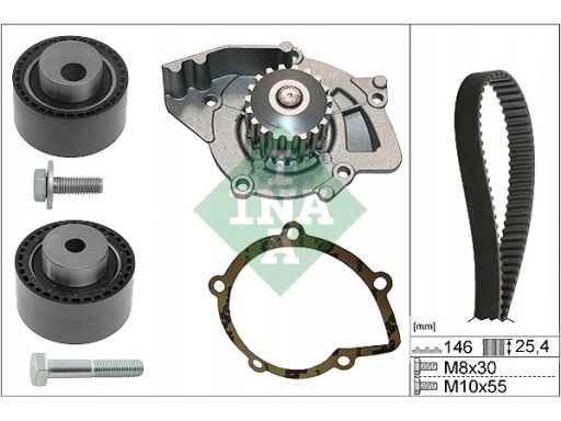 Zestaw Paska Rozrządu + Pompa Cieczy Chł 530 0446 31