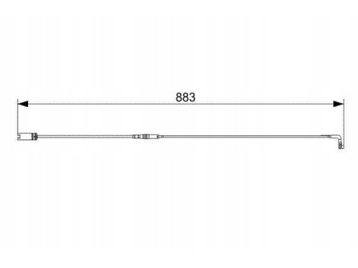 1 987 473 005 Styk Ostrzegawczy Zużycia Okładzin Hamul Bosch