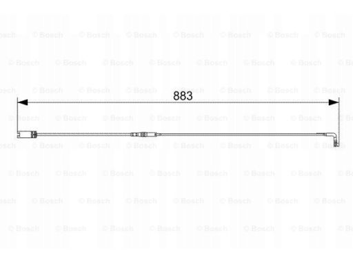 1 987 473 005 Styk Ostrzegawczy Zużycia Okładzin Hamul Bosch