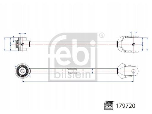 Fe179720 Wahacz Zawieszenia Koła Tył L/P (Dół, Z Przodu, Poprzeczny, Z