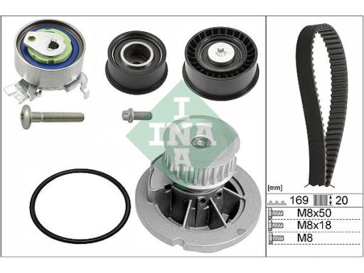 Zestaw Paska Rozrządu + Pompa Cieczy Chł 530 0078 32
