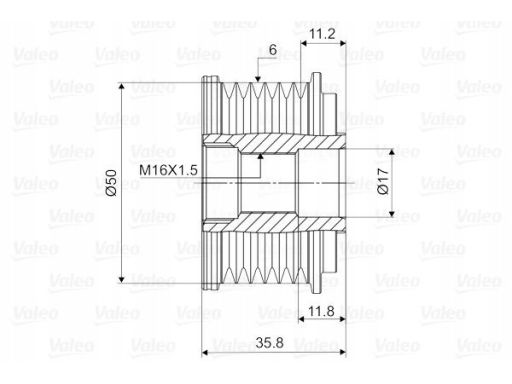 Sprzęgło Jednokierunkowe Alternatora 588019