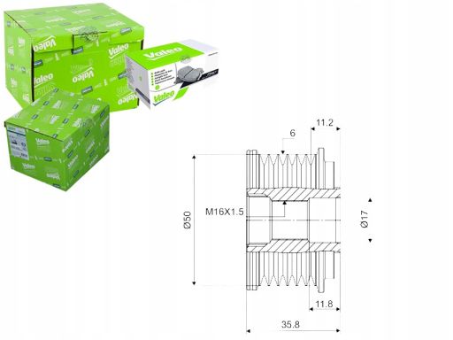 Sprzęgło Jednokierunkowe Alternatora 588019