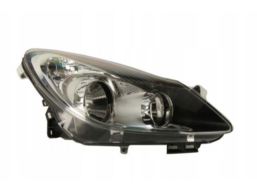 Prawy Reflektor Lampa Opel Corsa D DEPO Czarny wkład 1216200