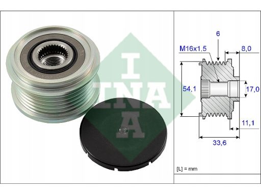 Sprzęgło Jednokierunkowe Alternatora 535 0059 10