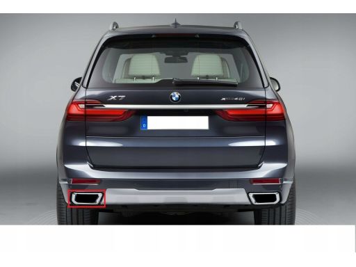 Listwa ozdobna zderzaka wydechu tylna lewa BMW X7
