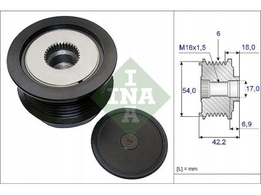 Sprzęgło Jednokierunkowe Alternatora 535 0188 10