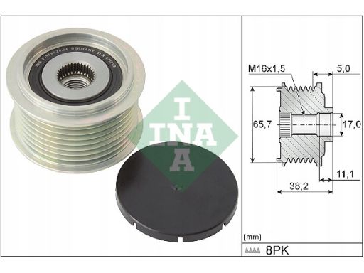 Sprzęgło Jednokierunkowe Alternatora 535 0274 10