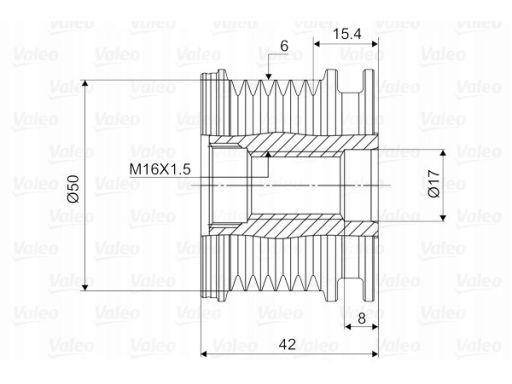 Sprzęgło Jednokierunkowe Alternatora 588039
