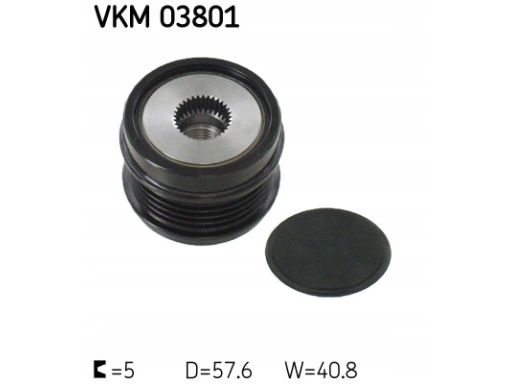 Sprzęgło Jednokierunkowe Alternatora Vkm 03801