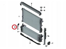Osłona Mocowanie Prawe chłodnicy BMW X3 G01 G08