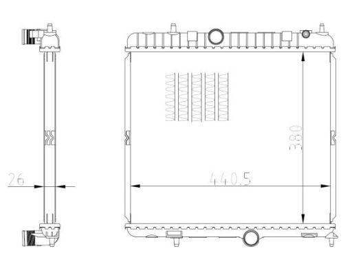 Chłodnica Silnika 550021