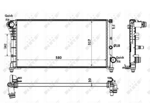 Chłodnica Silnika 58237