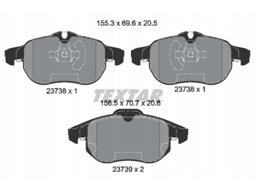 Klocek Hamulcowy Kpl. 2373807