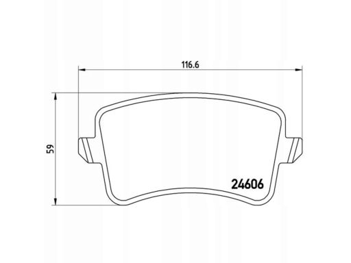 Klocek Hamulcowy Kpl. P 85 100X