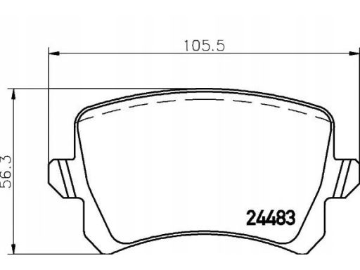 Klocek Hamulcowy Kpl. 2448301