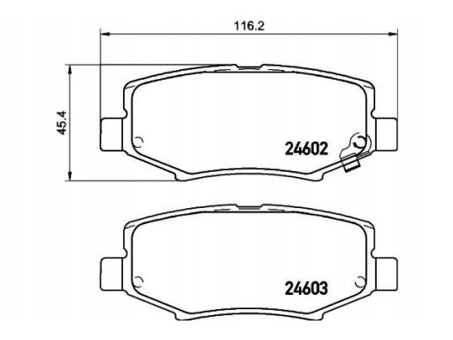 Klocek Hamulcowy Kpl. 2460201