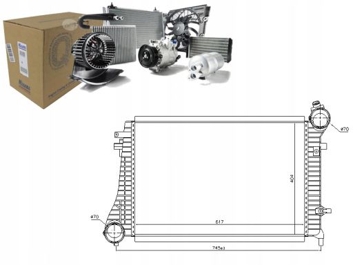 Chłodnica Powietrza Doładowującego 96619
