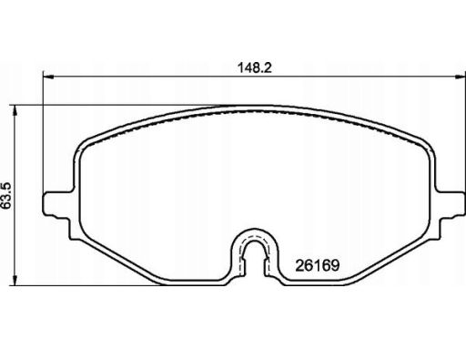 Klocek Hamulcowy Kpl. P 85 182