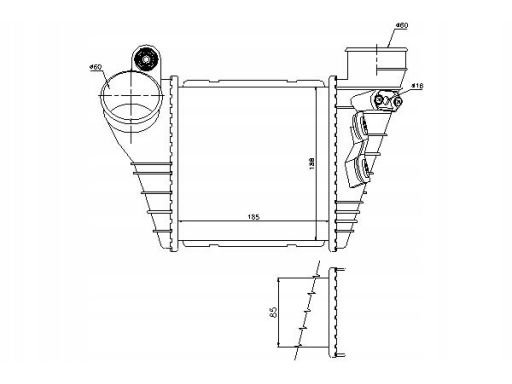 Chłodnica Powietrza Doładowującego 96847