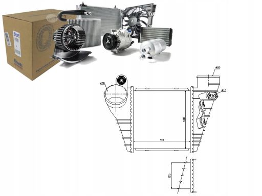 Chłodnica Powietrza Doładowującego 96847