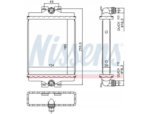Chłodnica Silnika 606296