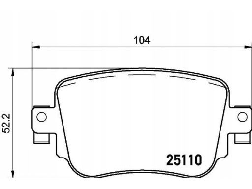 Klocek Hamulcowy Kpl. 2511003